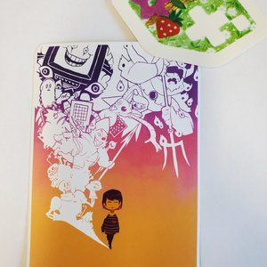 Fangamer  Undertale Frisk Collectable Art Card & bonus sticker